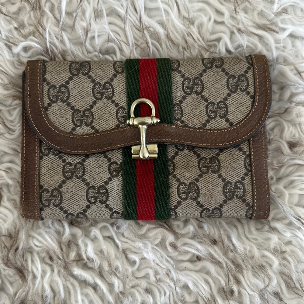 Vintage Brown Gucci Wallet/Clutch